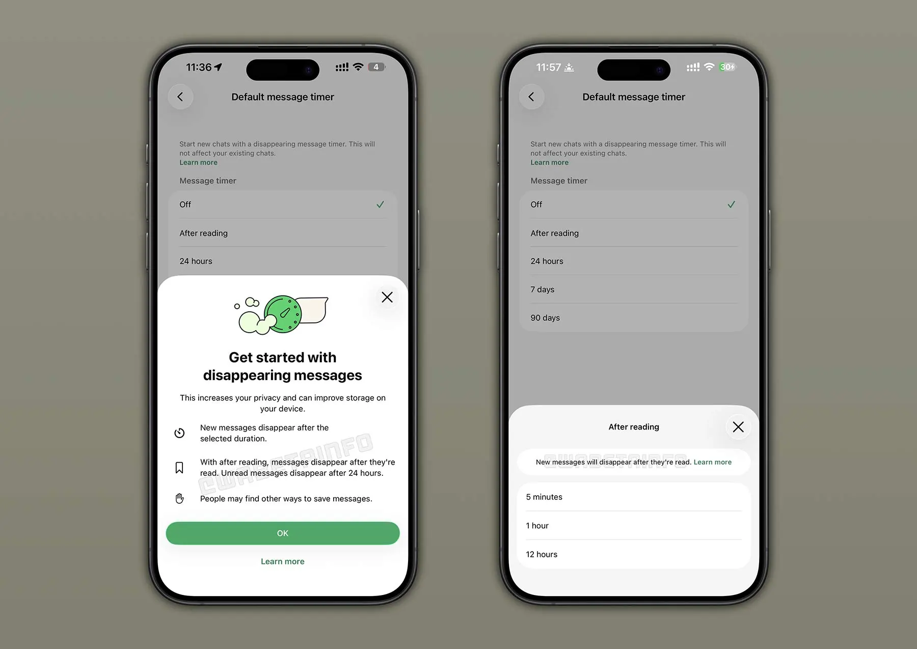 Verdwijnende berichten WhatsApp