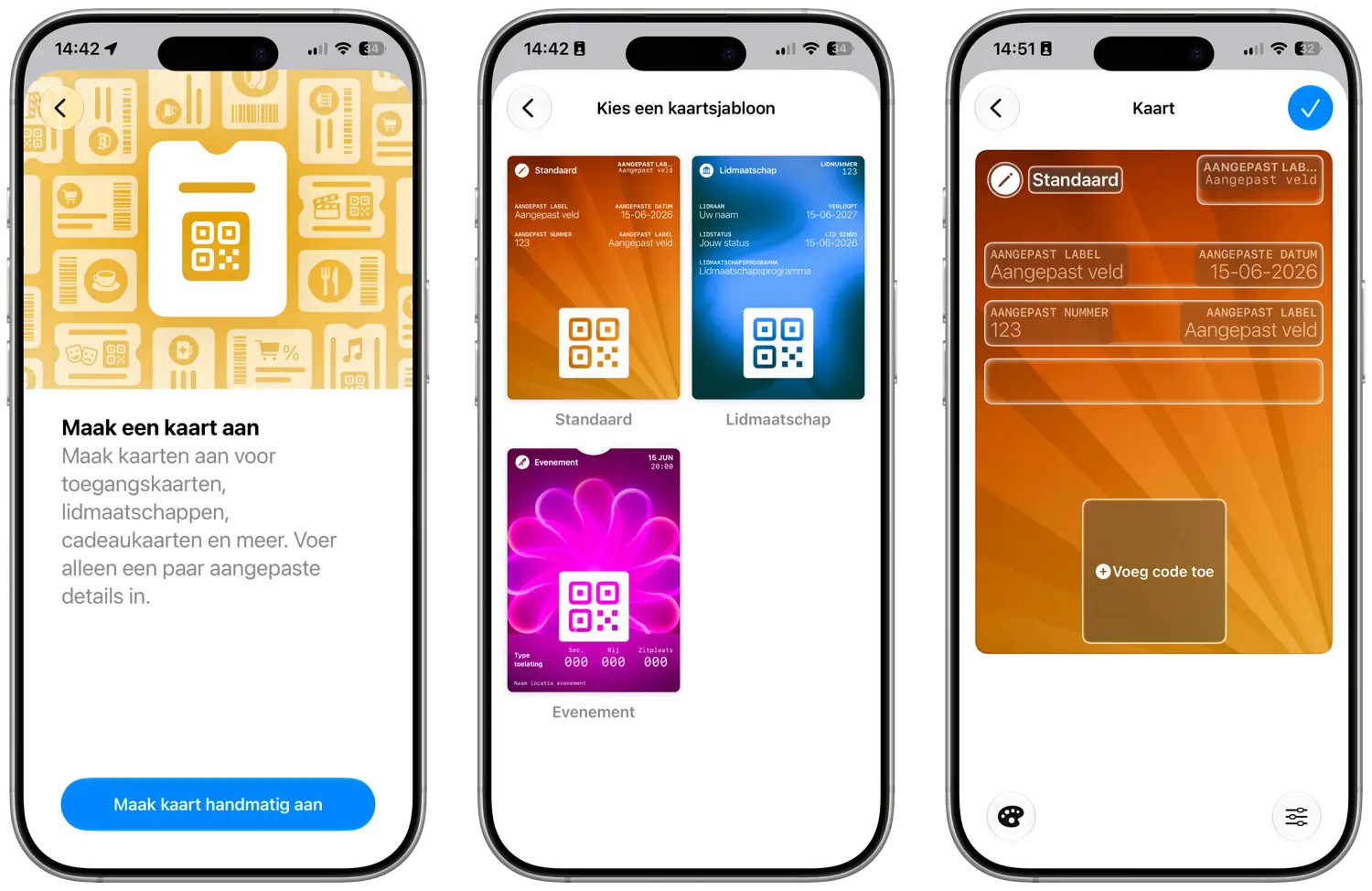 Wallet-kaart maken in iOS 27