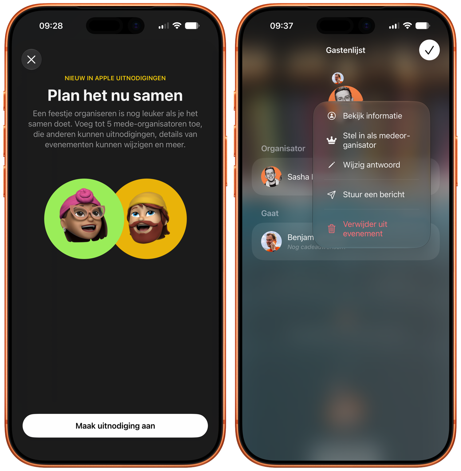 Apple Uitnodigingen: samen een feestje organiseren