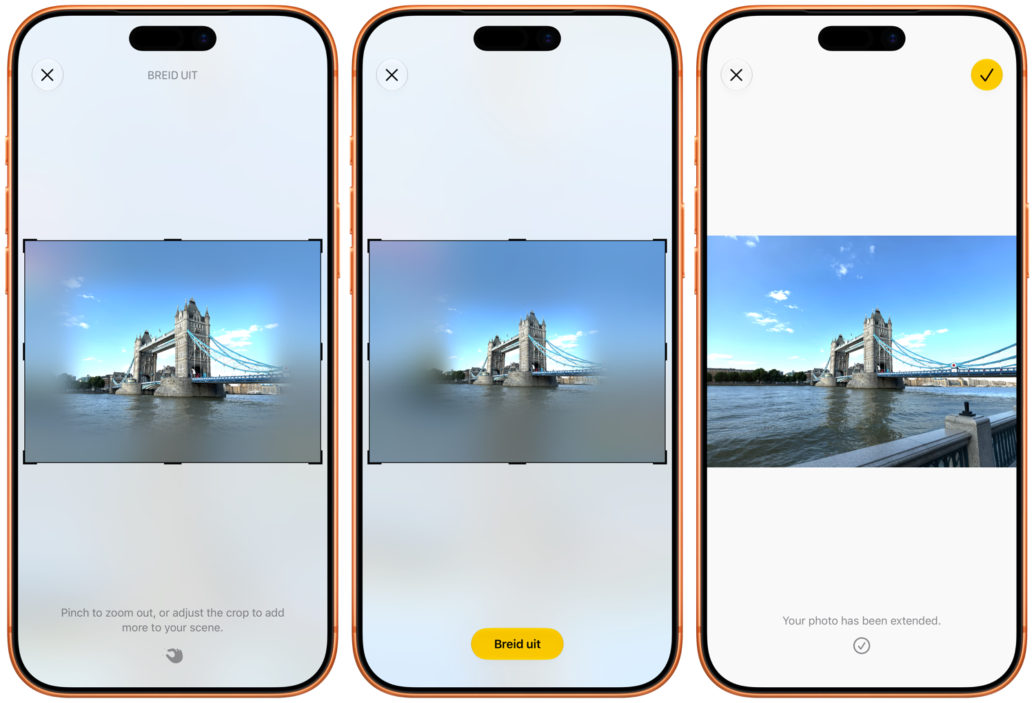 Foto's uitbreiden in iOS 27