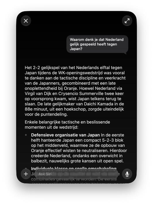 Siri AI: kennisvragen over sport