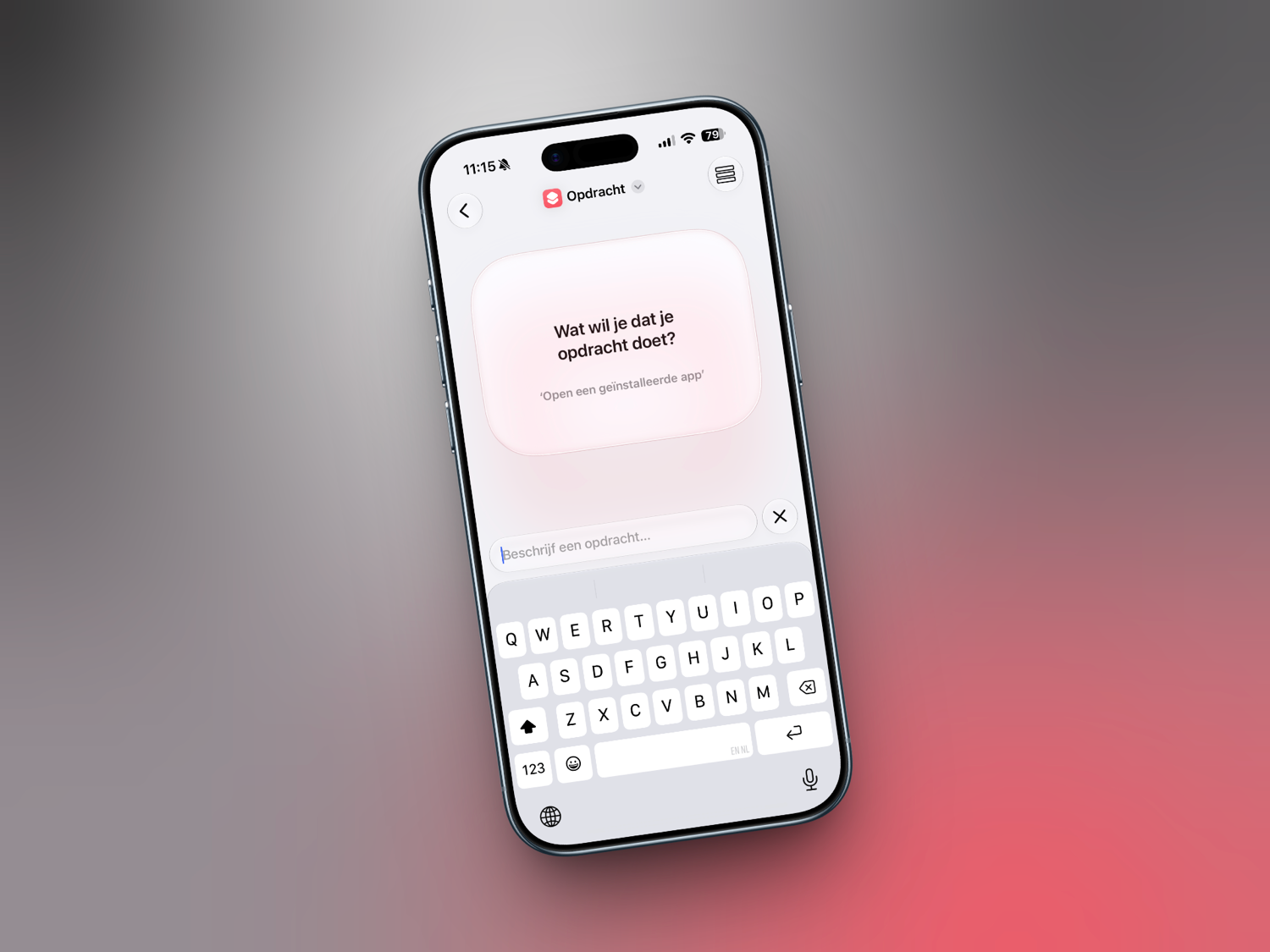 Opdrachten-app in iOS 27