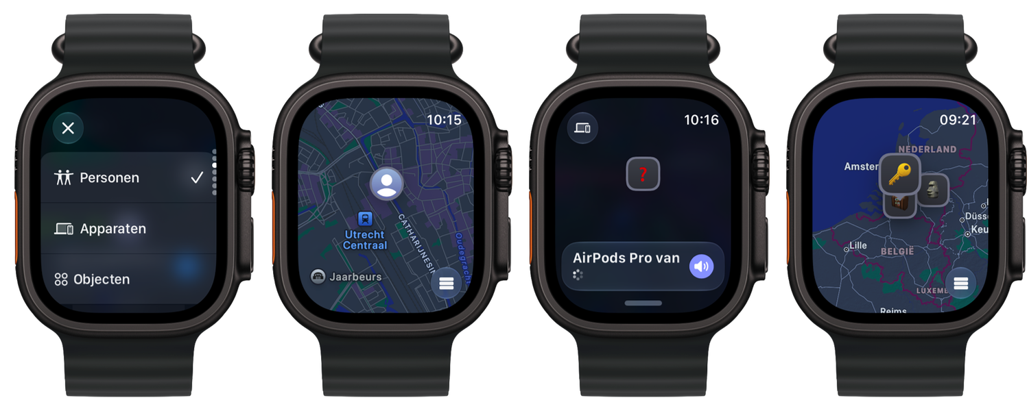 Zoek mijn-app op Apple Watch in watchOS 27