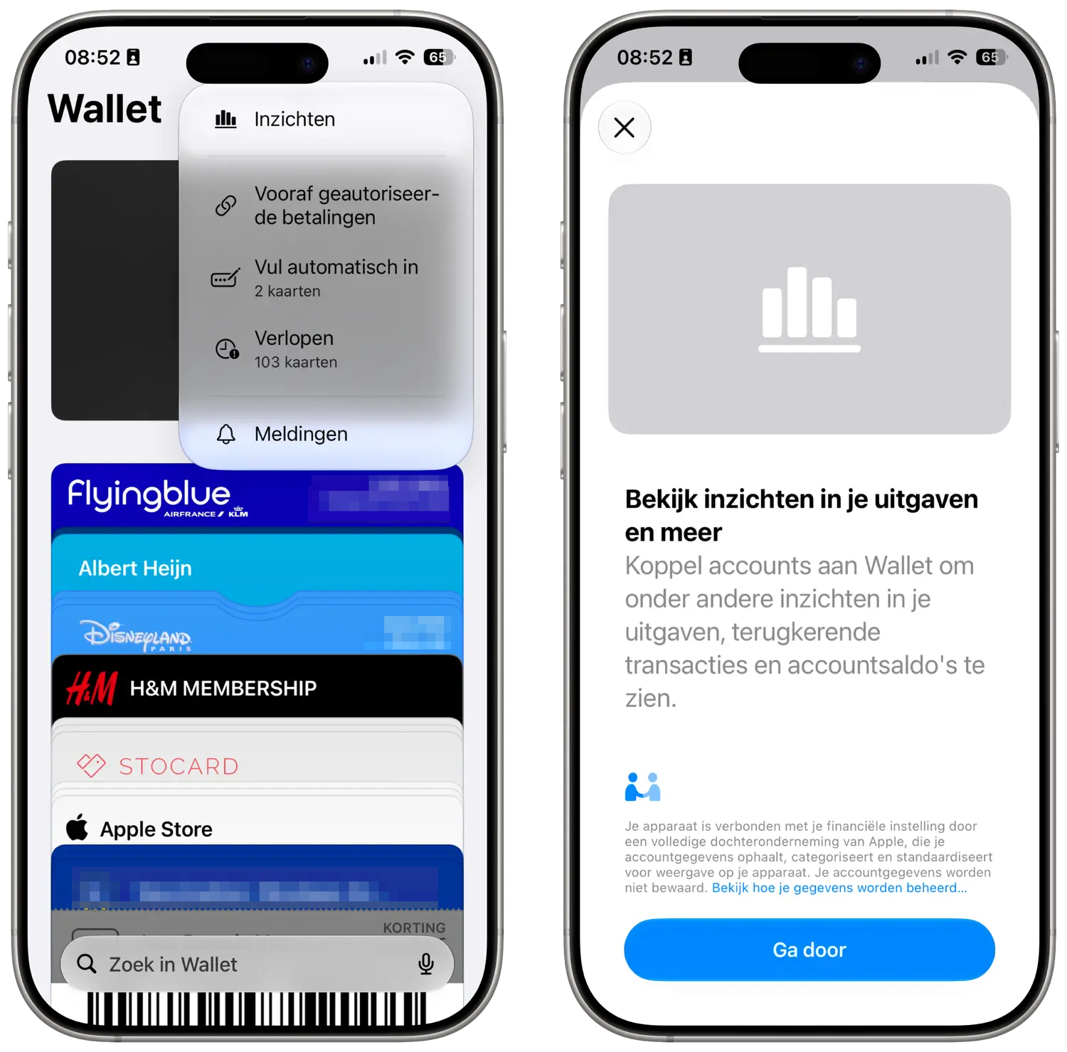 iOS 27 Beta 2: Inzichten-functie in Wallet