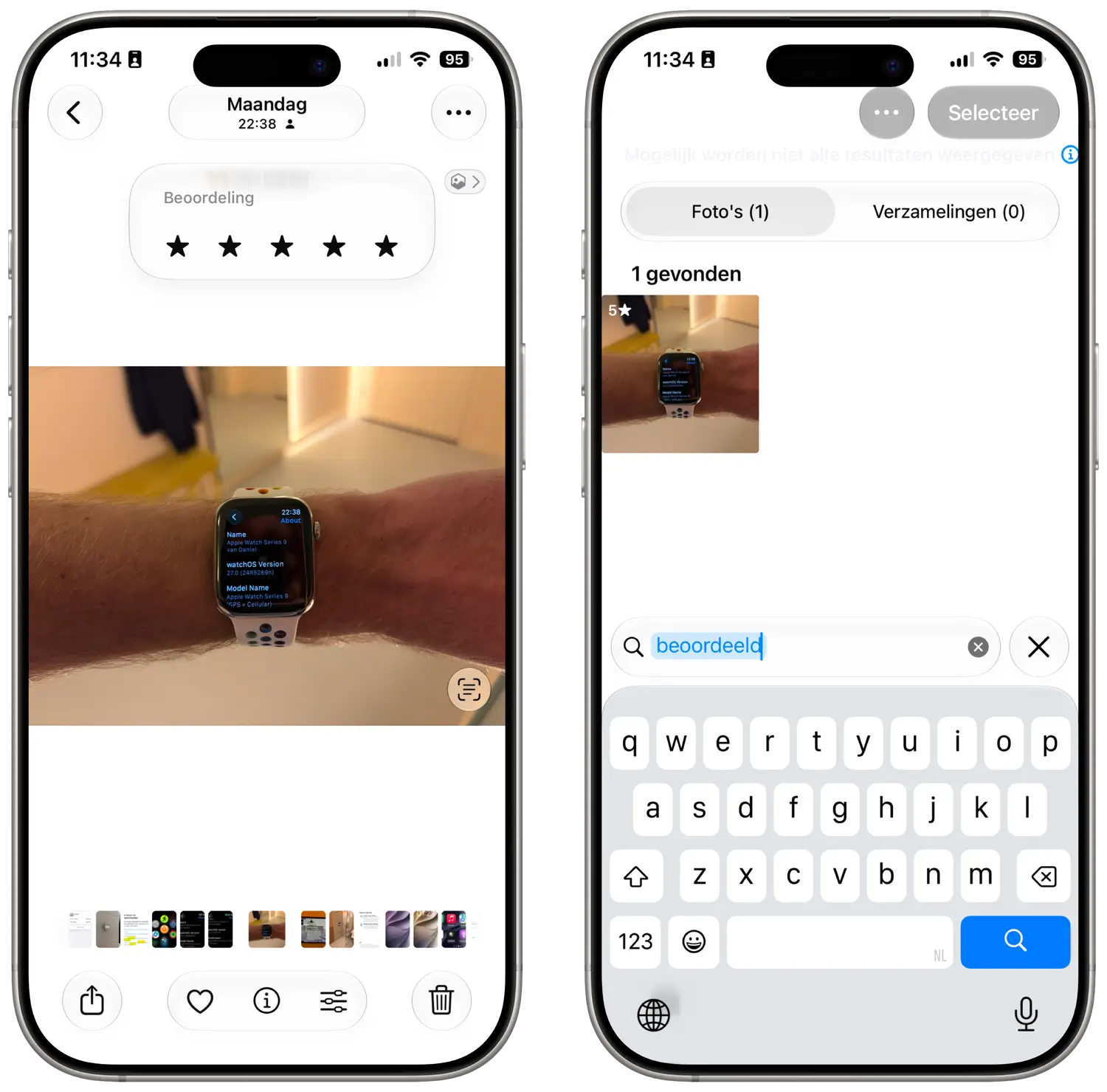 Foto's-app in iOS 27 met beoordelingen