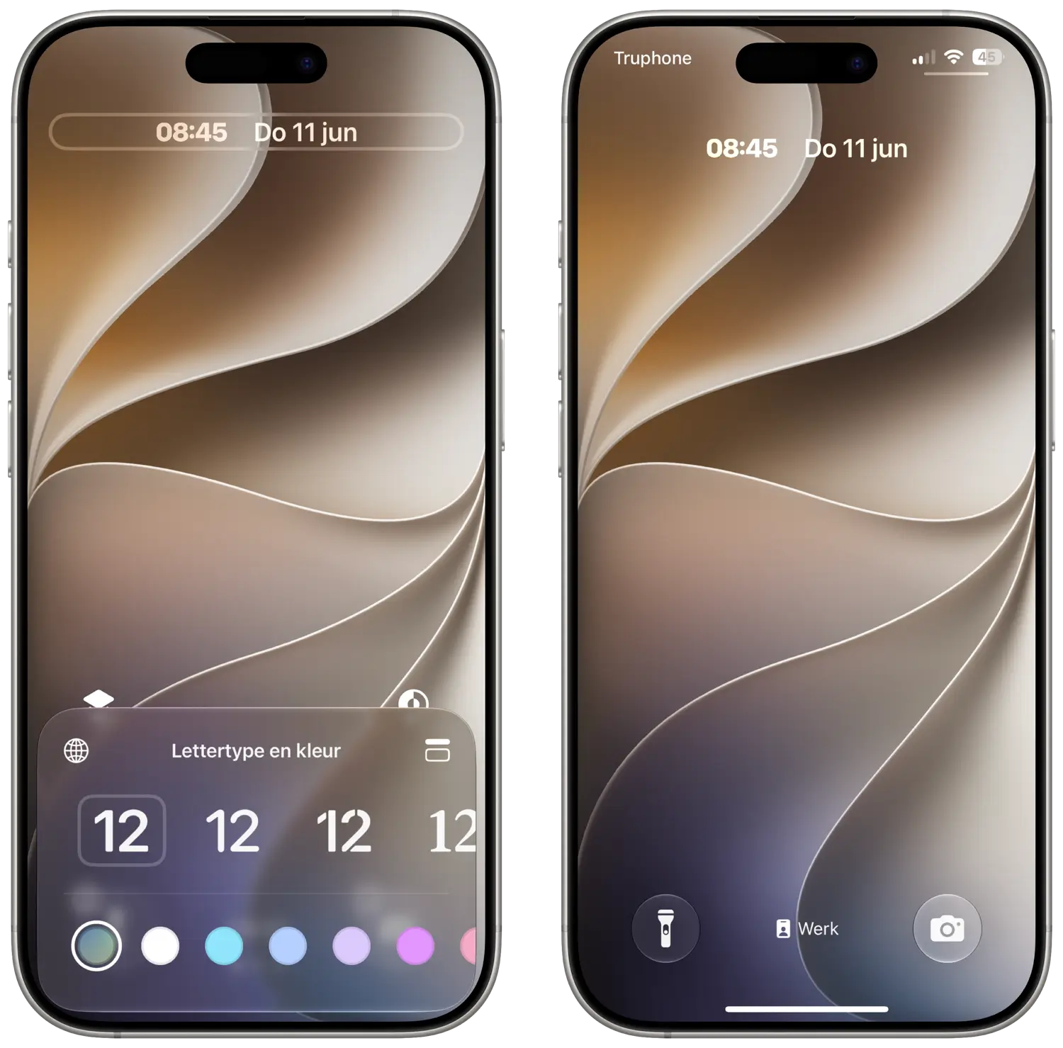 iOS 27: klok klein op toegangsscherm