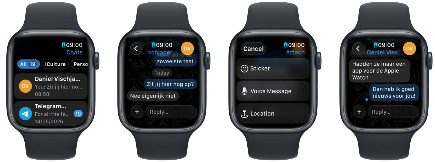 Telegram op Apple Watch