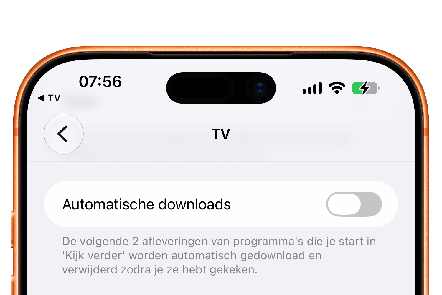Automatische downloads van Apple TV