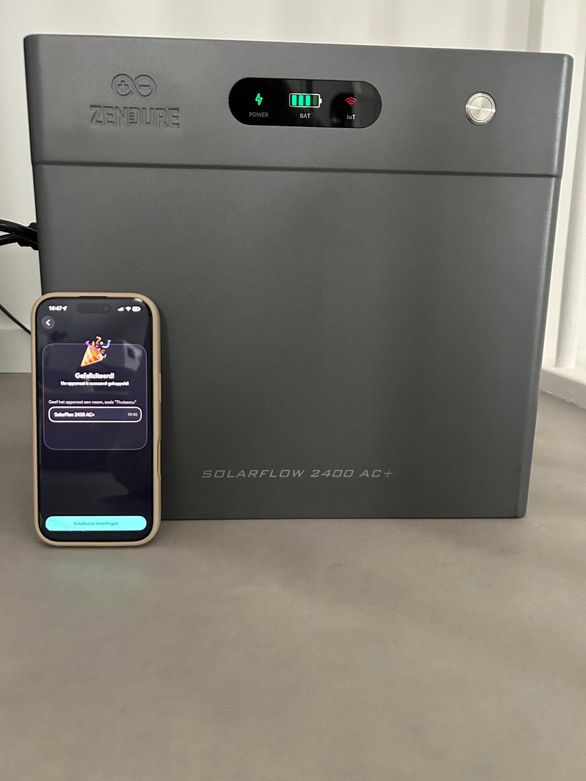 Zendure SolarFlow 2400 AC+ met app