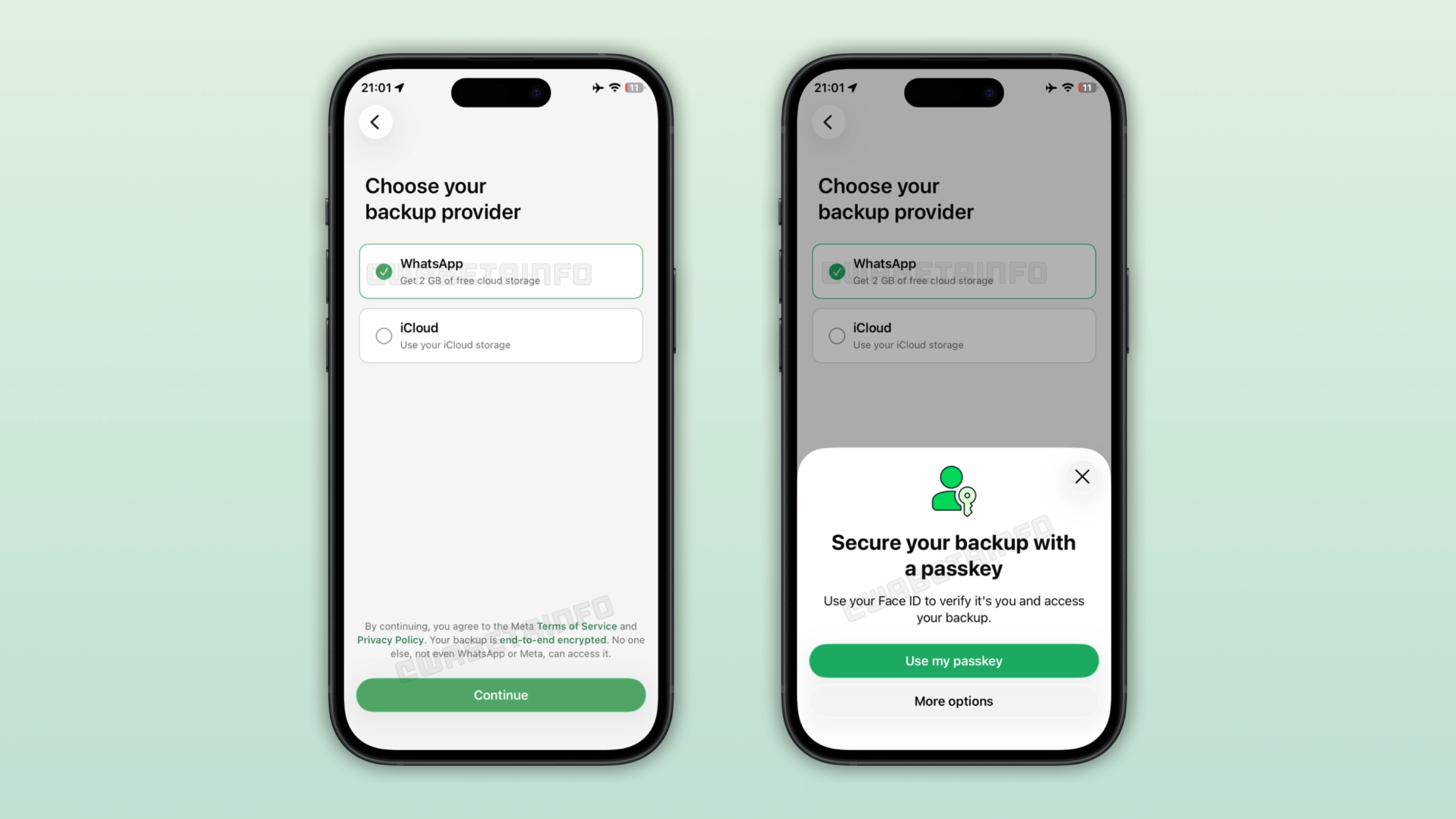WhatsApp backup