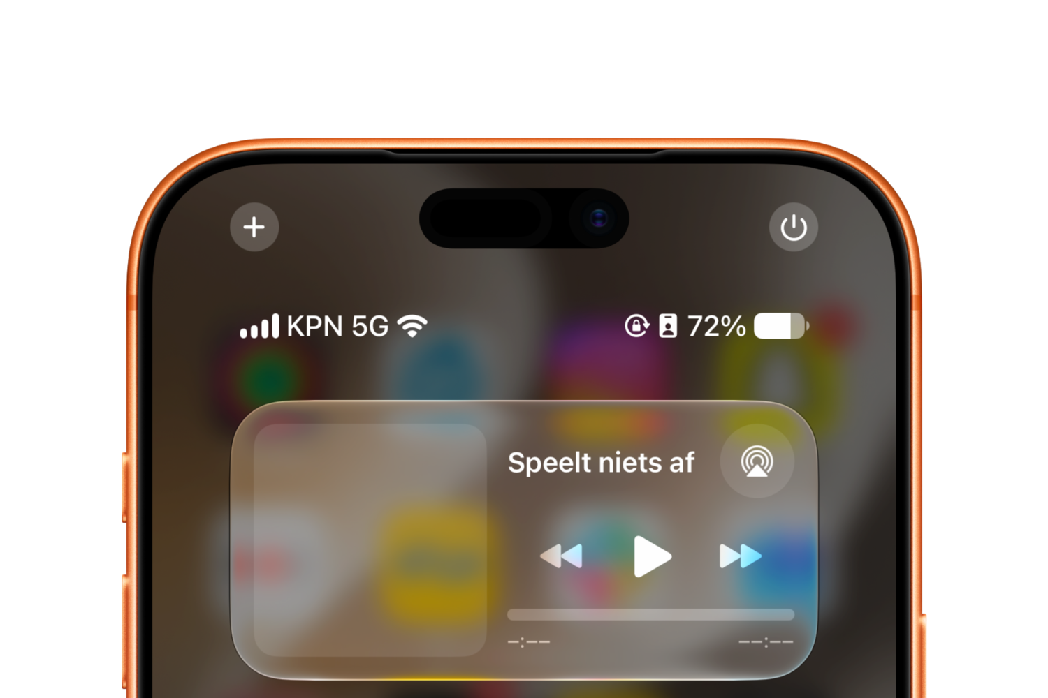 Wifi en mobiel netwerk in Bedieningspaneel in iOS 27