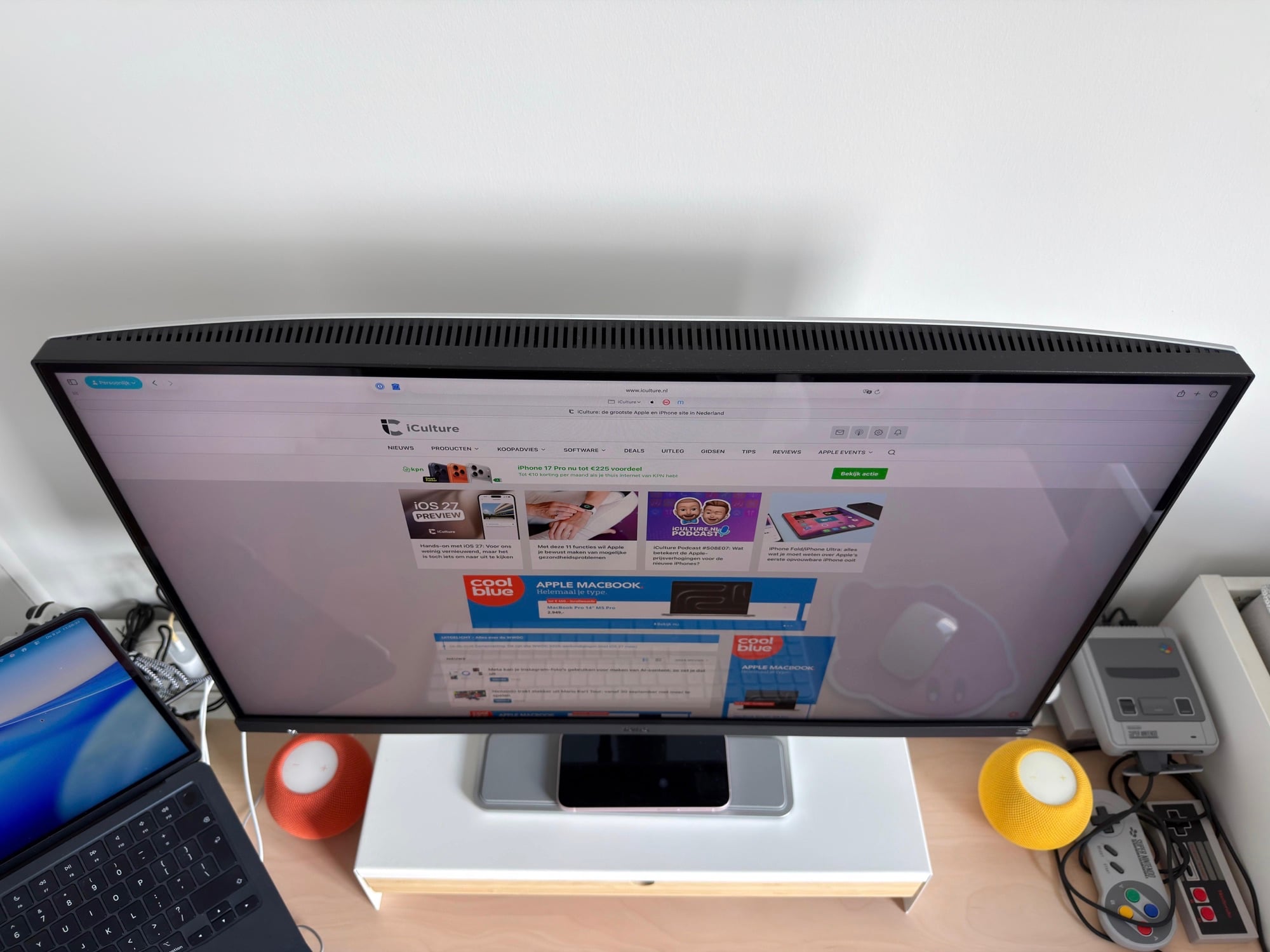 Review BenQ MA270S: scherm vanaf de bovenkant