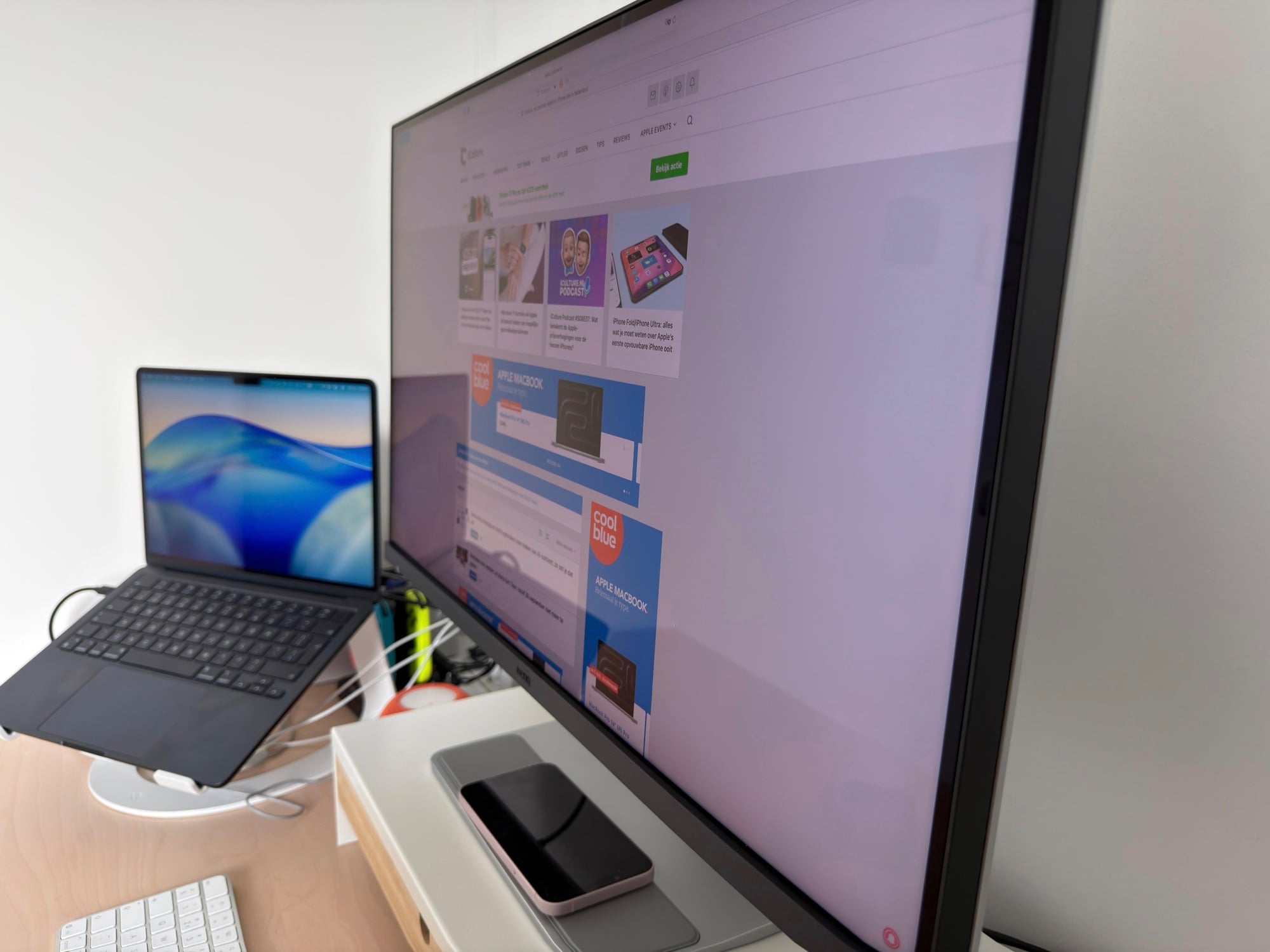 Review BenQ MA270S: scherm vanaf de zijkant