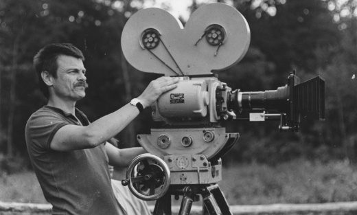 Andrej Tarkovski op de set van The Mirror
