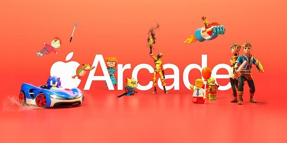 Apple Arcade logo oranje.