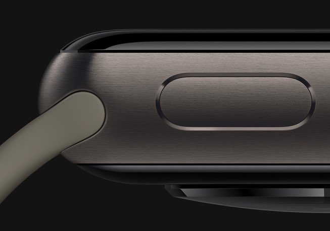 Apple Watch titanium zijkant