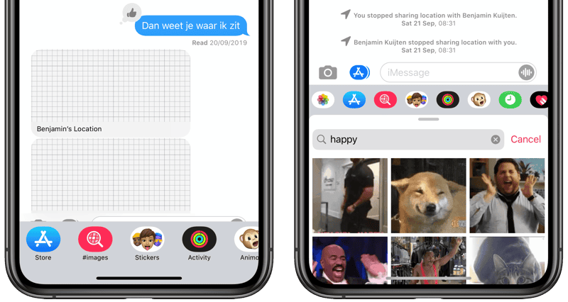 Gifs in iMessage
