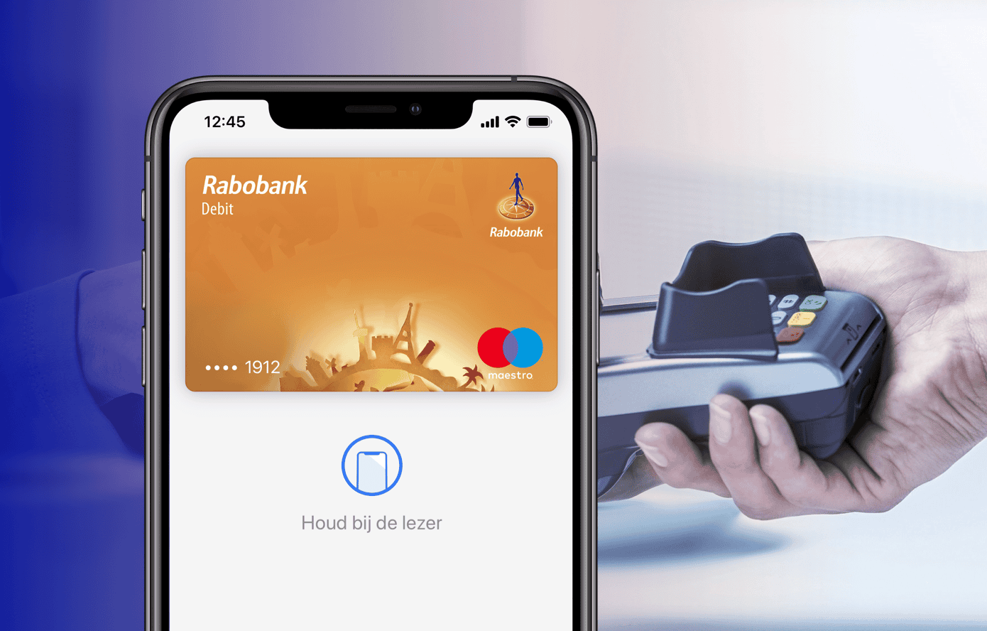 Rabobank kaart voor Apple Pay.