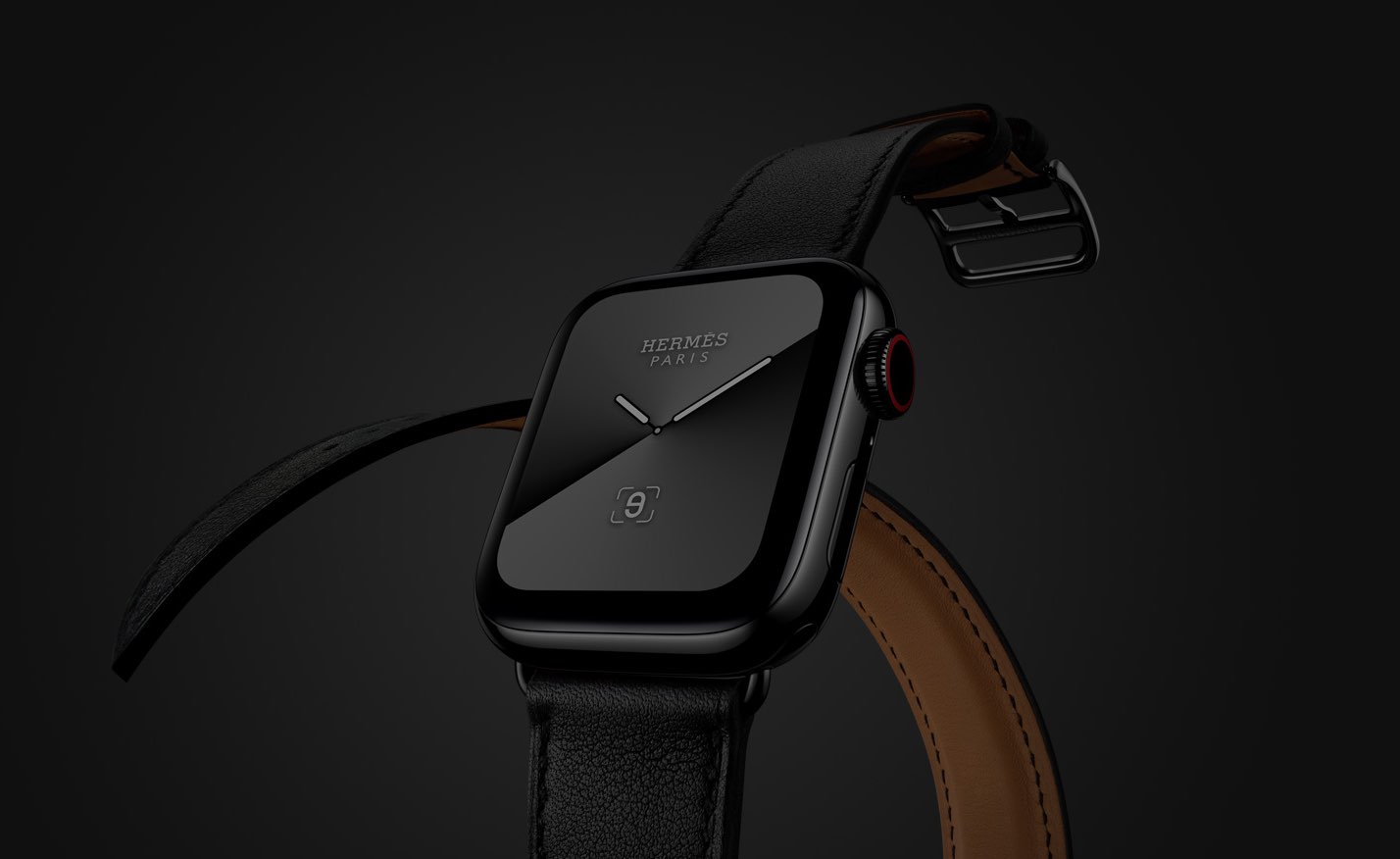 Apple Watch Hermes in zwart