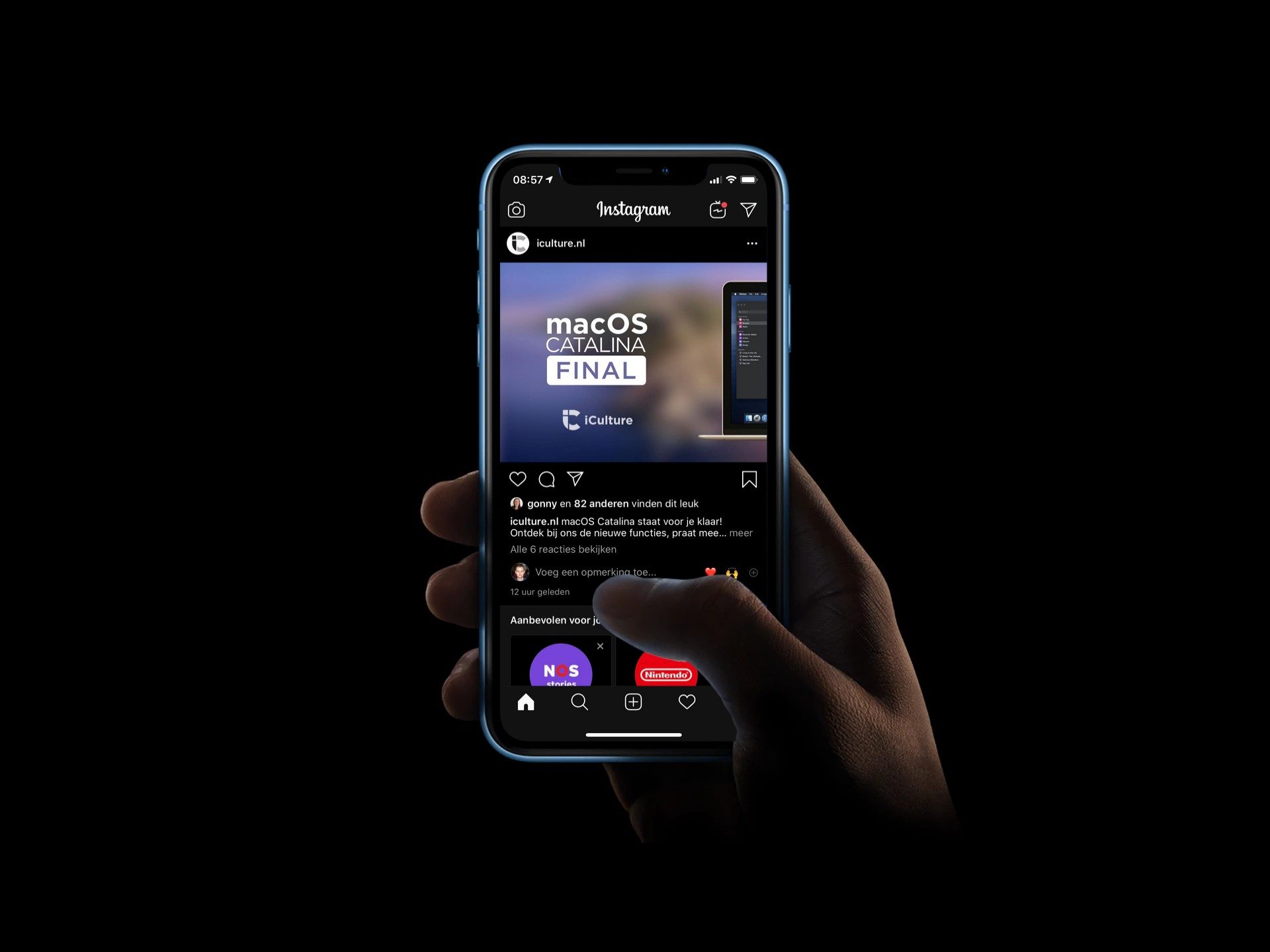 Instagram Dark mode.