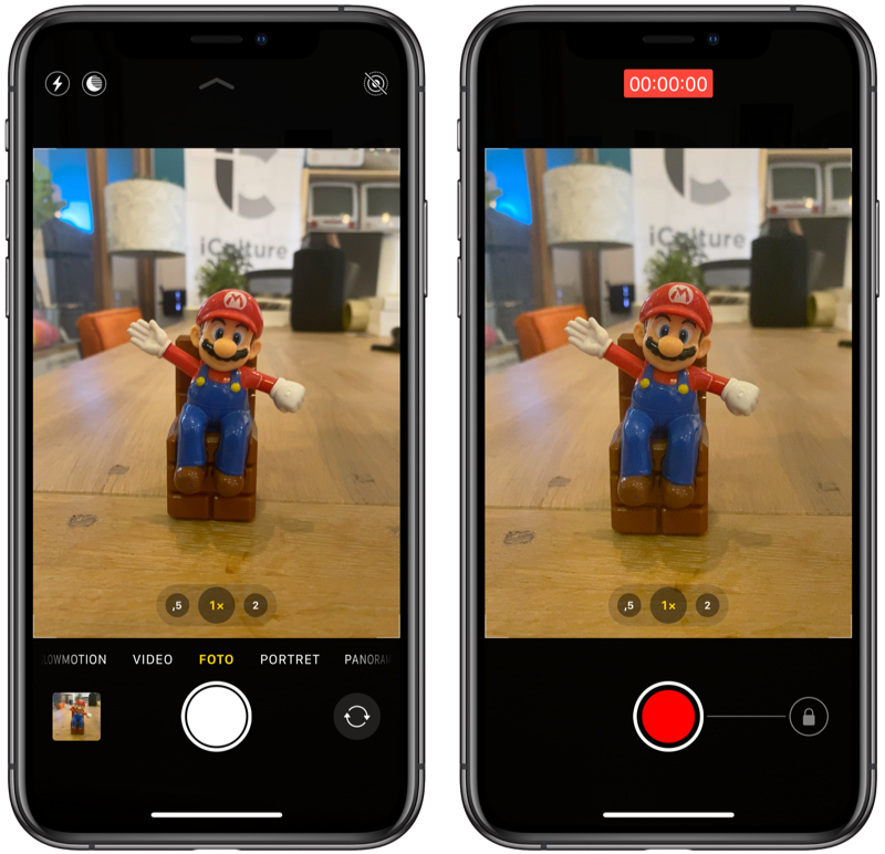 QuickTake op de iPhone snel filmen vanuit de Cameraapp