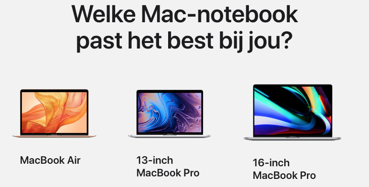 MacBook 2019 lineup