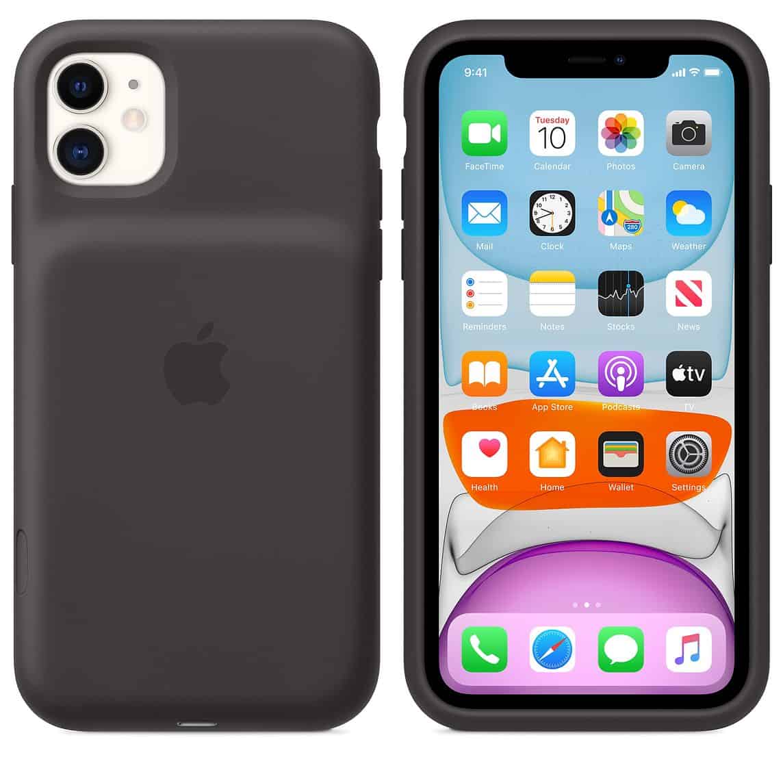 Smart Battery Cases voor iPhone 11  zwart