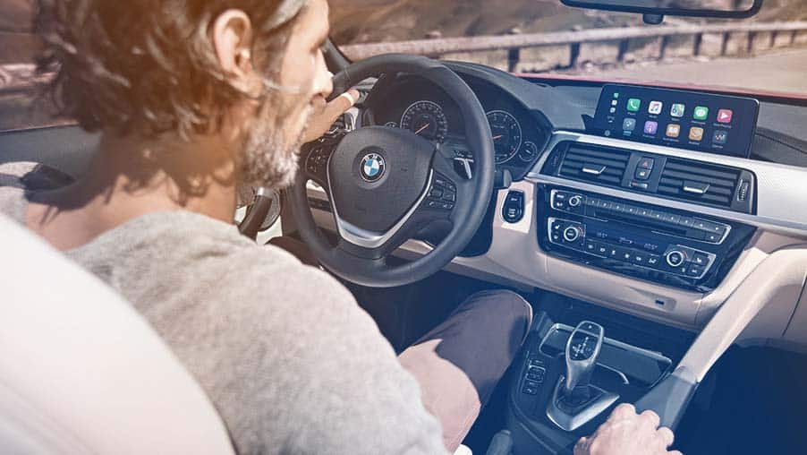 BMW met CarPlay in systeem.