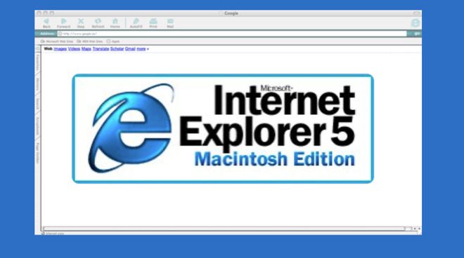 Internet Explorer 5 voor Mac