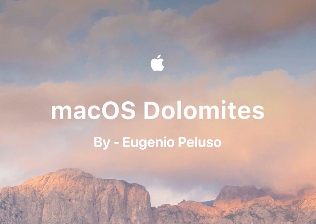 macOS Dolomites concept Eugenio Peluso
