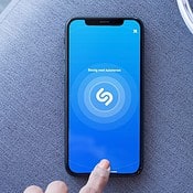 Shazam op de iPhone aan het luisteren.