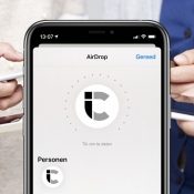 AirDrop op iPhone bestand delen.