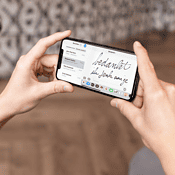 Handschrift in iMessage-app