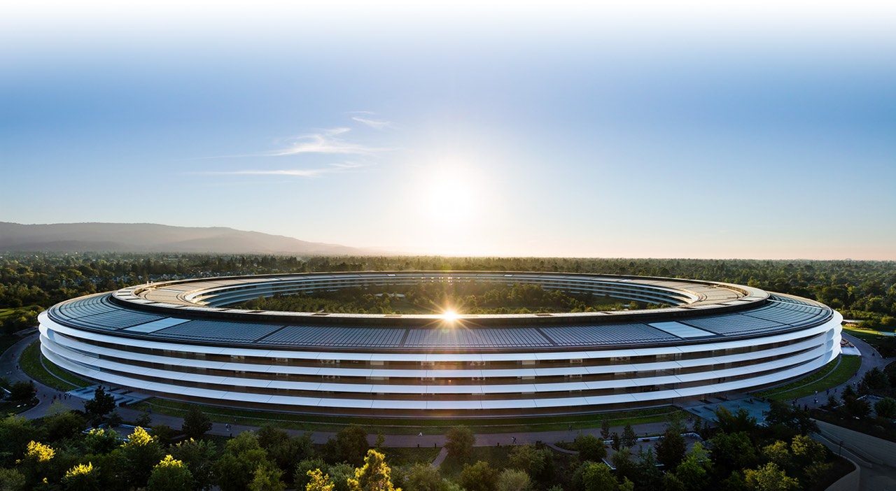 Apple Park ruimteschip hoofdkantoor Cupertino