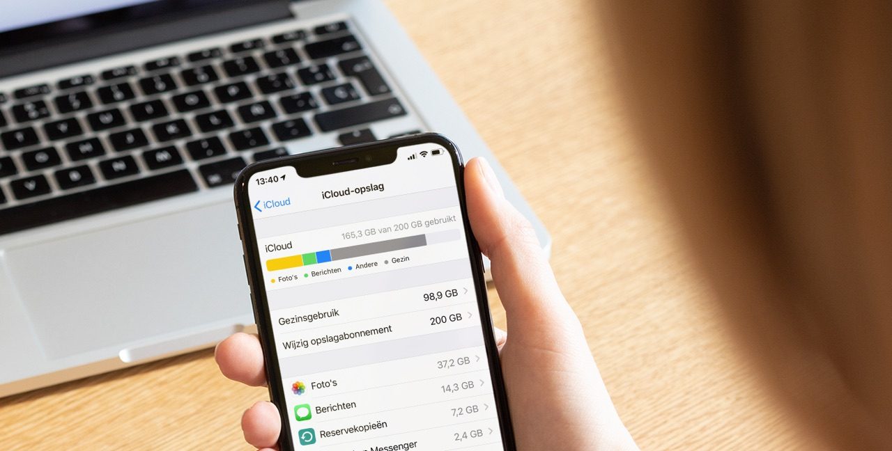 iCloud opslag bekijken.