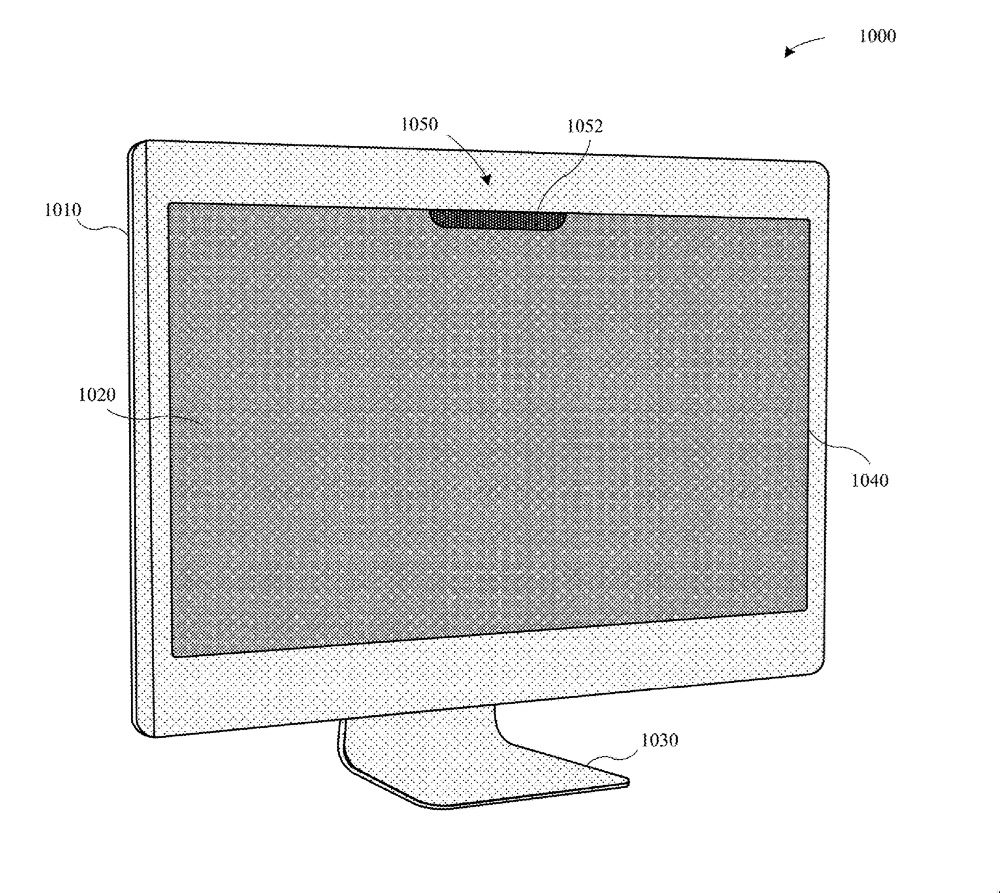 Patent: Face ID met notch op een iMac.