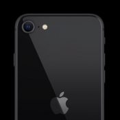 iPhone SE 2020 achterkant zwart.