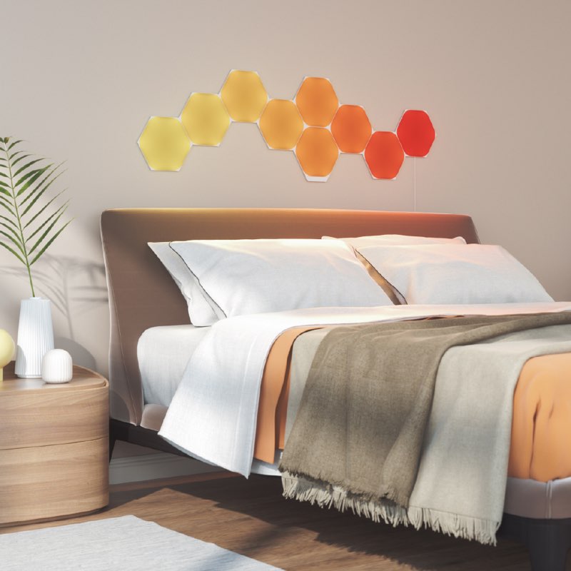 Nanoleaf Hexagon: slaapkamer