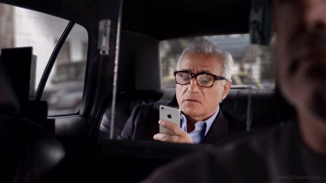 Scorsese in taxi voor iPhone-commercial