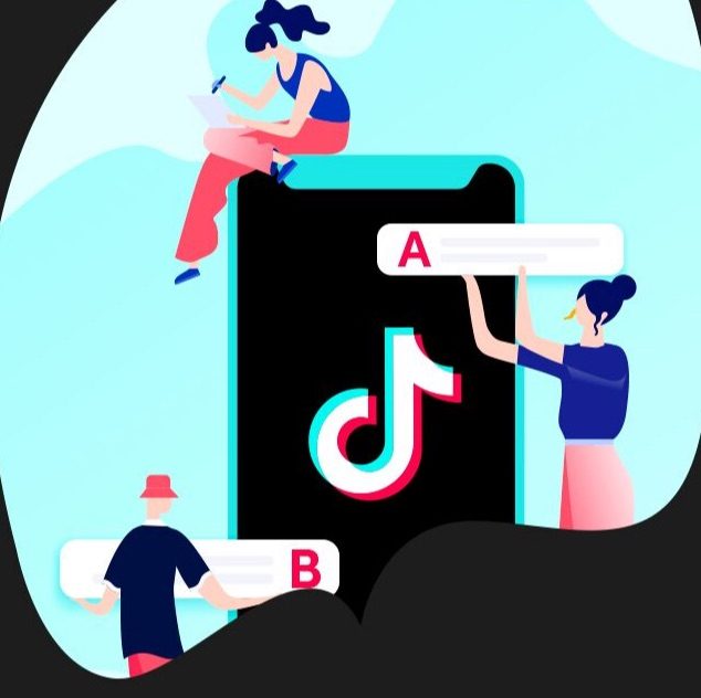TikTok op iPhone.
