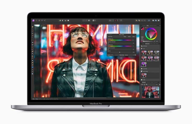 13-inch MacBook Pro 2020 met Affinity Photo