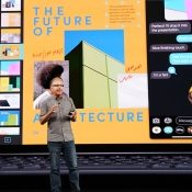 Greg Joswiak tijdens Apple-keynote event 2019