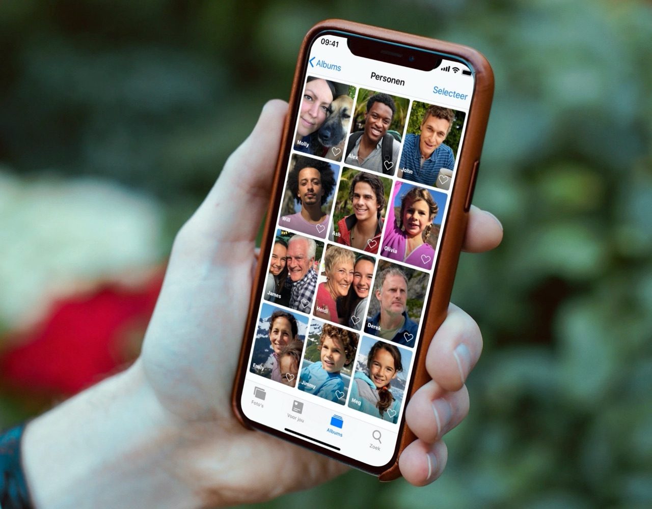 Personen in Foto's-app op iPhone.