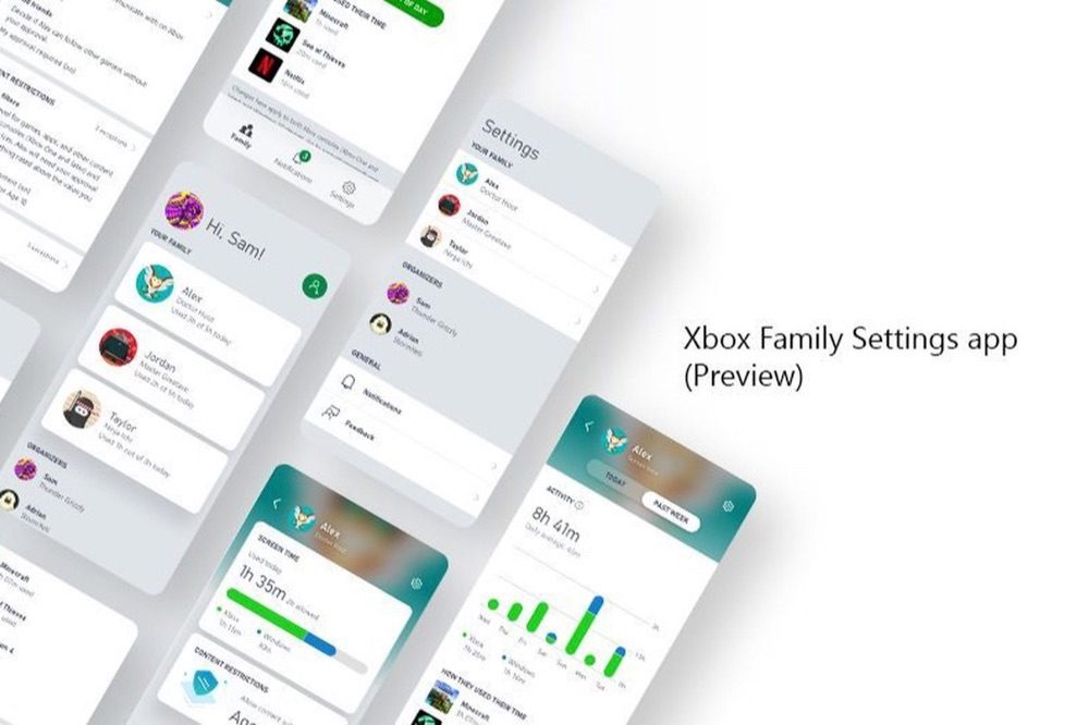 Xbox Family Settings app.