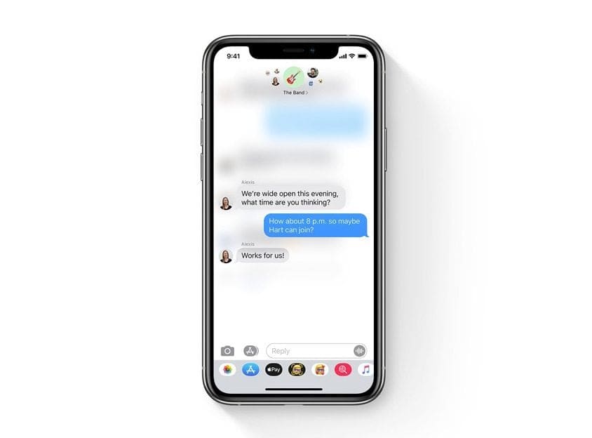 Direct reageren in iMessage iOS 14