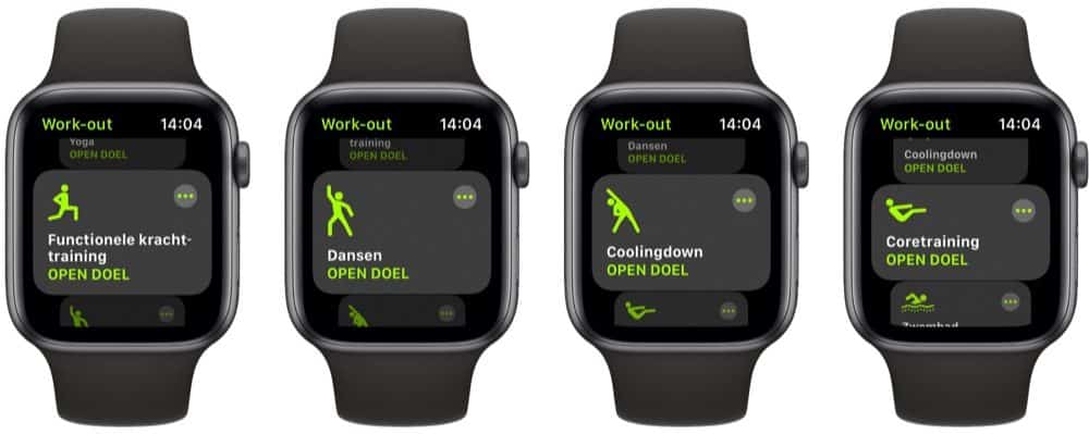 Work-outs in watchOS 7