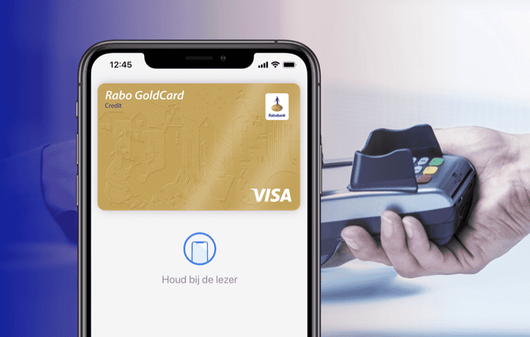 Rabobank creditcard in Apple Pay.