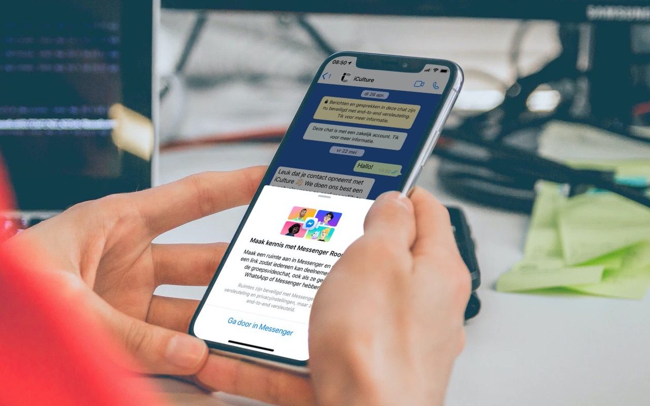 WhatsApp met Messenger Rooms.