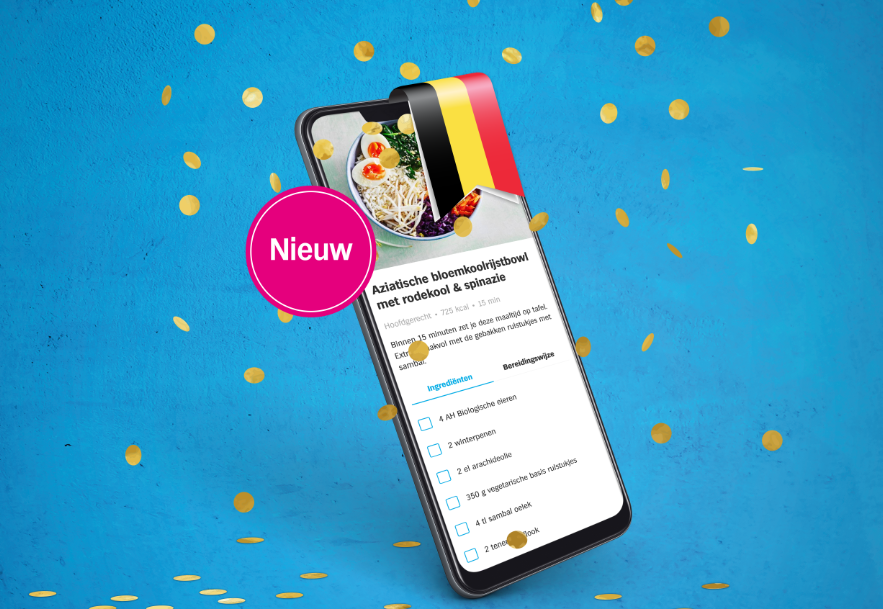 Albert Heijn app in België.