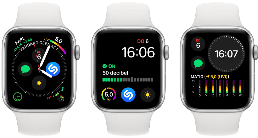 UV-index complicatie wijzerplaat Apple Watch